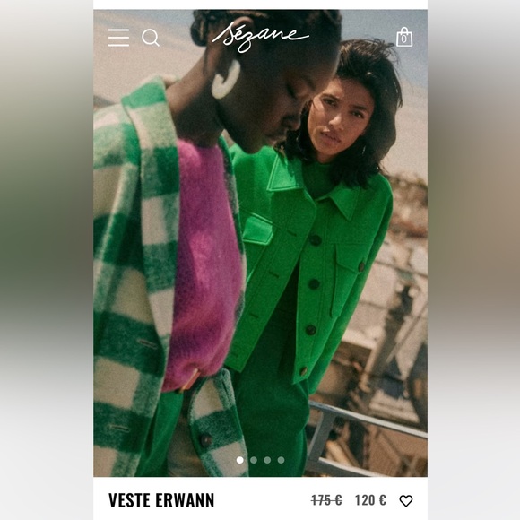 Sezane Erwann Ecru cropped jacket size 42 / US 10 - Picture 7 of 10